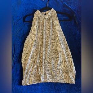 NWT Anthropologie Nadia Shimmer Halter Top S